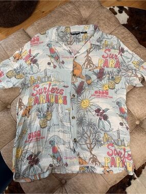 Vintage Surfers Paradise SLSC Hawaiian Shirt #0085